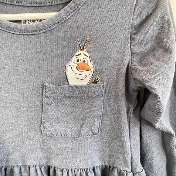 Frozen Cotton Dress 4T - Picture 2 of 5